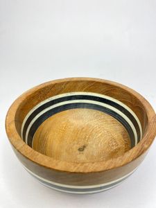 Bol en résine artisanal écologique et alimentaire, motif tourbillon aquatique classique, idéal pour la crème et les créations artisanales en forme de croissant - Product Image 3