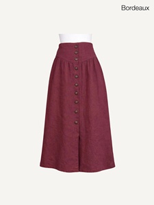 Falda Maxi Cruzada con Botones y Diseño Asimétrico, Estilo Bohemio para una Elegancia Fluida y Uso Diario - Product Image 5
