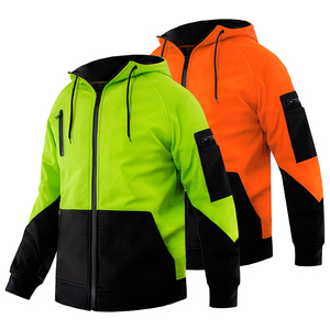 Nouvelle veste de sécurité pour hommes, légère, imperméable, softshell, haute visibilité, fermeture éclair réfléchissante, classe 1 ANSI - Product Image 1