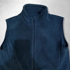 Chaleco Polar Personalizado sin Mangas con Cremallera Completa, Cálido para Otoño, para Hombre, Cuello Alto, 2 Bolsillos, Ropa de Trabajo Casual de Alta Calidad - Product Image 5