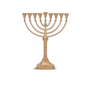 Vente en gros de porte-bougie en laiton massif, grand chandelier en métal massif à 7 branches, magnifique porte-bougie pour la maison - Product Image 1