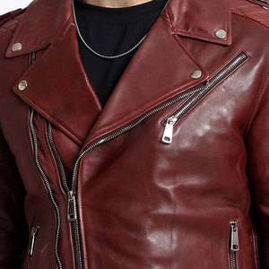 Veste en cuir pour moto, prix compétitif, vente chaude, fabrication en usine, livraison en ligne, nouveau style de veste en cuir - Product Image 6