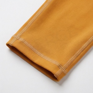 High Waist Full Length Yoga <b>Leggings</b> With <b>Pockets</b> Spandex Nylon Four-Way Stretch Contrast Stitch Design - Product Image 6