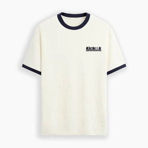 เสื้อยืดถักสำหรับผู้ชาย ดีไซน์ทันสมัย ผลิตจากผ้าฝ้าย 100% เนื้อนุ่ม ระบายอากาศได้ดี แห้งเร็ว ทรงหลวม สวมใส่สบาย เหมาะสำหรับใช้ในชีวิตประจำวัน - Product Image 1