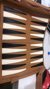 Tablero de Backgammon y Ajedrez de Cuero Clásico, Educativo y Duradero, para Niños y Adultos, Entretenimiento al Aire Libre - Product Image 4