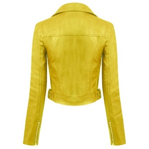 Chaqueta de cuero genuino de invierno para mujer con estilo transpirable y de alta calidad personalizable opción al por mayor - Product Image 6