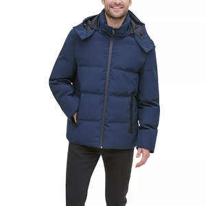 Veste matelassée d'hiver pour homme, en toile respirante, écologique, coupe-vent, col montant, design personnalisé, grande taille - Product Image 1