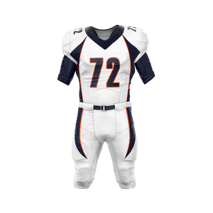 Camiseta de Fútbol Americano Juvenil de Alta Calidad en Poliéster con Patrones de Números en Blanco Uniformes Juveniles Americanos - Product Image 2