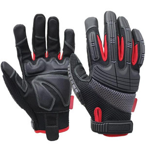 Gants de sécurité pour mécaniciens très vendus, en cuir synthétique respirant, avec revêtement en spandex, protection des mains pour le travail industriel - Product Image 4