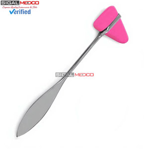 Marteau de réflexes neurologique médical chirurgical Taylor rose de 7,5 pouces en acier inoxydable de qualité allemande - Product Image 3
