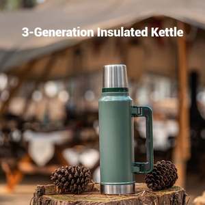 Bouteille isotherme en acier inoxydable à isolation sous vide pour les voyages en voiture, avec une rétention de chaleur longue durée - Product Image 2