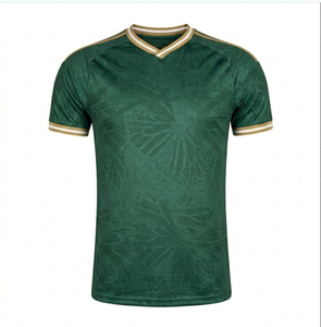 Venta al por Mayor de Camisetas de Fútbol 100% Poliéster con Transferencia Térmica, Logotipo Personalizado, Camiseta de Fútbol para Hombre de Secado Rápido, Manga Corta, Verano, a la Moda - Product Image 1