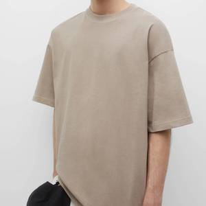 T-shirts à manches courtes Hip Hop style urbain, fournisseur direct d'usine, vêtements pour hommes, coupe classique, col rond, 100% coton, T-shirts oversize - Product Image 5