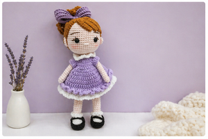 Poupée longue en crochet faite à la main pour bébé fille, taille personnalisée, style dessin animé, jouet doux pour filles, cadeau idéal pour bébé, fabrication OEM au Vietnam - Product Image 6