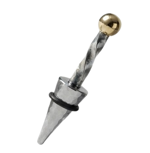 Bouchon de bouteille en métal finition argentée, vente en gros, fournitures indiennes, pour bar, hôtel, maison, fête, bouchon de bouteille au design moderne - Product Image 3