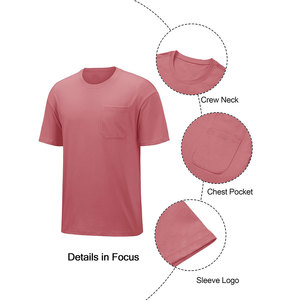 Camiseta Ringer para Hombre con Acabado Suave, Tejido Premium de Poliéster y Algodón, Antibacteriana, Ligera, Servicio OEM ODM - Product Image 6