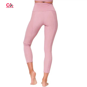Custom Logo OEM Women's Plus Size Solid 2-Piece Yoga Set Breathable Quick Dry Eco-Friendly Seamless Sport Leggings High Quality - Product Image 4