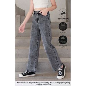 Jean en denim gris ample et tendance à jambe large, vente en gros B2B, écologique, durable, style urbain, tailles 26-40 - Product Image 2