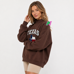 Sudadera con cuello simulado y apliques de letras personalizadas para mujer, con bloques de color a cuadros, estilo vintage, oversize, tipo jersey - Product Image 2