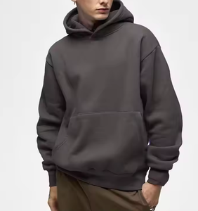 เสื้อฮู้ดดี้ผู้ชายแบบสั่งทำพิเศษ OEM ทรงโอเวอร์ไซส์ ผ้าฟลีซกันหนาว พร้อมลายปักและลายพิมพ์ - Product Image 2