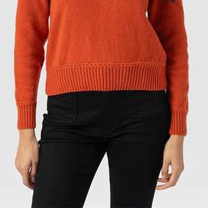 Classic O-Neck Ribbed Knit Breathable Sweater Women's <b>Flexible</b> Soft Touch Female Tops Versatile Autumn Winter Shirt - Product Image 4