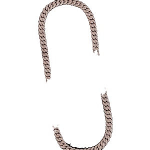 Cadena de eslabones cubanos de Hip Hop de diamante artificial de moissanita VVS de plata 925 personalizada para raperos que fabrican la India - Product Image 1