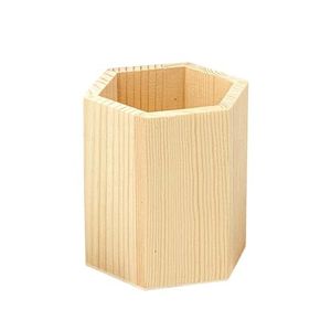 Support à stylos élégant en bois, artisanat fait main, organiseur de bureau décoratif pour stylos, crayons, marqueurs, ciseaux - Product Image 1