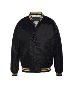 Blouson aviateur universitaire en satin personnalisé pour hommes veste d'hiver respirante grande taille pour hommes - Product Image 1