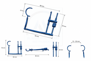 Espéculo Oftálmico, Retractor Ocular, Instrumento Quirúrgico para Procedimientos Oftalmológicos, Operación Manual, Certificado CE Clase I - Product Image 2