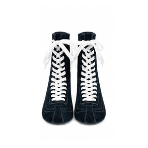 Zapatos de Boxeo de Cuero con Cierre de Cordones, Diseño Ligero, Ajuste Cómodo, Suela Flexible, Material Transpirable, Entrenamiento de MMA - Product Image 1