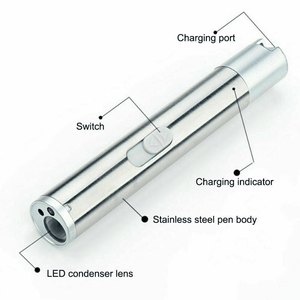 3-in-1 1MW USB Rechargeable UV Light Lamp Red Laser Beam Pet Toy Pen Flashlight with 3 Modes - Product Image 2