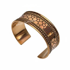 Stylish Modern Solid Brass twisted Handcrafted Pure Brass Floral Designer Wide <b>Cuff</b> <b>Bracelet</b> Adjustable Bangle Gift for women - Product Image 1
