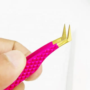 Custom Logo <b>Tweezers</b> Volume Fiber Tip Private Label Stainless Steel Isolation <b>Tweezer</b> Eyelash Extension <b>Tweezers</b> - Product Image 5