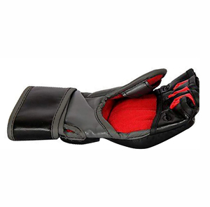 Gants de sparring MMA demi-doigts personnalisables et durables pour la boxe et le grappling, avec logo imprimé, en PU, fermeture auto-agrippante, pour adultes - Product Image 4