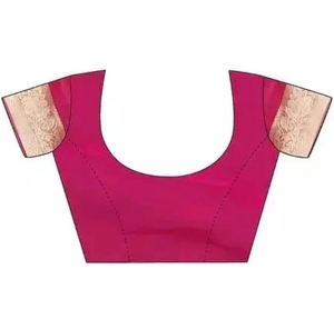 Sari Tradicional KV de Mezcla de Seda y Organza - Product Image 4