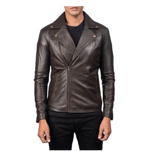 Vestes en cuir imperméables pour hommes de style urbain avec col montant et logo frontal, respirantes, pour l'hiver et la course - Product Image 1