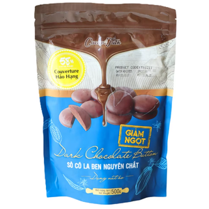 Precio al por Mayor, Fabricación OEM/ODM, Chocolate Puro HALAL, Botones de Chocolate Negro Real con 58% de Cacao, Proveedor de Galletas para Exportación - Product Image 1