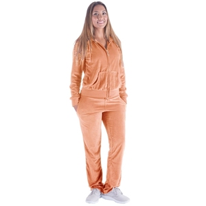 Harry Johnson Women Hooded <b>Velour</b> Reversible Eco-Friendly <b>Tracksuit</b> Full Sleeve Solid Color Casual Winter Breathable Zipper Fly - Product Image 5