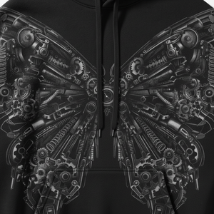 Custom <b>Men's</b> Winter Gothic Style Printed Hoodie Baggy Streetwear Vintage Oversized Sweatshirt Manufacturers - Product Image 5