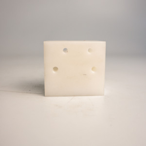 AMT VINA Custom ISO9001 Certified CNC Machined POM <b>Plastic</b> Support <b>Block</b> White Made in Vietnam Factory - Product Image 3