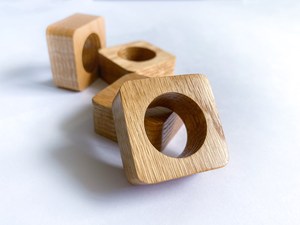 Handcrafted Wooden Napkin <b>Ring</b> Wholesale Price Handmade Napkin Holder Set for Dining Table Decor and Events - Product Image 4