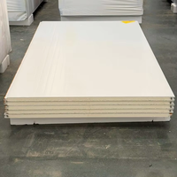 Panneau sandwich en acier coloré de 100 mm, polyuréthane, écologique, résistant à l'eau et au feu, avec système de fixation Camlock, pour chambre froide, entrepôt, toiture