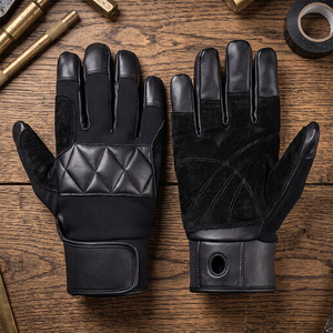 Guantes de Trabajo Reforzados de Cuero Vacuno de Primera Calidad, Resistentes a la Abrasión, Equipo de Protección Personal para las Manos - Product Image 6