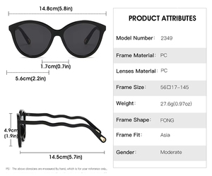 Gafas de Sol Redondas y Ovaladas de Diseño Retro de Lujo Extra Grandes, Venta Caliente en EE. UU. 2025, Gafas de Sol Rectangulares Vintage con Logotipo Personalizado para Hombre y Mujer - Product Image 5