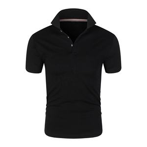 Camisas de Lona Sólida de Alta Calidad para Hombre, con Logotipo Personalizado, Manga Corta, Secado Rápido, con Cuello Alto y Bajo Bordado, Camisetas Polo - Product Image 5