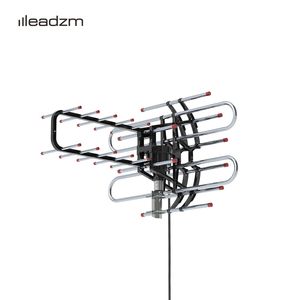 TA-851B 360 ° rotazione UV doppia frequenza TV Antenna 45-860MHz gamma 22-38dB Open Silver - Product Image 3