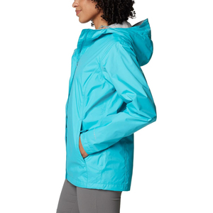 Chaqueta Impermeable Azul Aqua para Mujer Talla Grande, Cortavientos con Capucha, Ropa Deportiva, Impermeable Ligero para Senderismo y Viajes al Aire Libre - Product Image 5