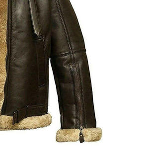 Veste en cuir d'agneau véritable de luxe pour homme, qualité supérieure, design personnalisé, vente directe d'usine OEM ODM, vêtements de mode - Product Image 2