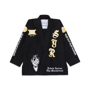 Conjuntos de Jiu Jitsu Gi BJJ Gi de tejido elástico Black Pearl de Shoyorol, nuevo diseño, superventas, Kimono de Yoga Flame negro, conjuntos de artes marciales - Product Image 5