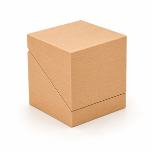 Boîte cadeau de luxe en bois de hêtre naturel personnalisée pour la présentation de bijoux, de parfums, de cosmétiques et de produits haut de gamme - Product Image 5